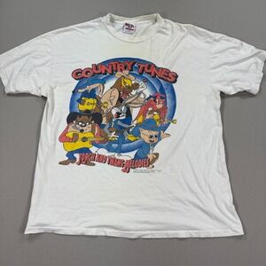 VTG 90s Looney Tunes Country Tunes Torch & Twang Melodies Shirt Single Stitch XL